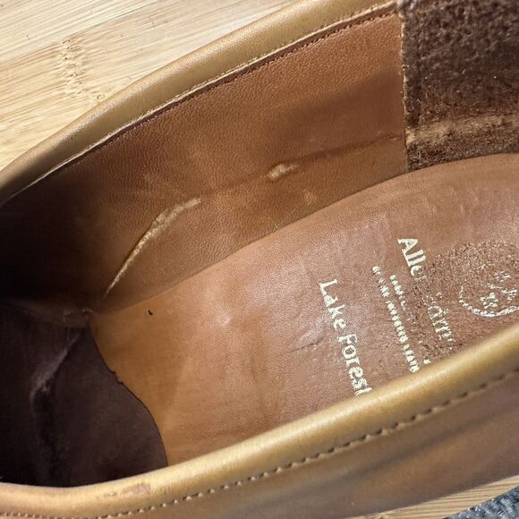 Allen Edmonds Lake Forest Men\'s 10.5 Dress Loafer Walnut Leather Slip On Shoe main image 4